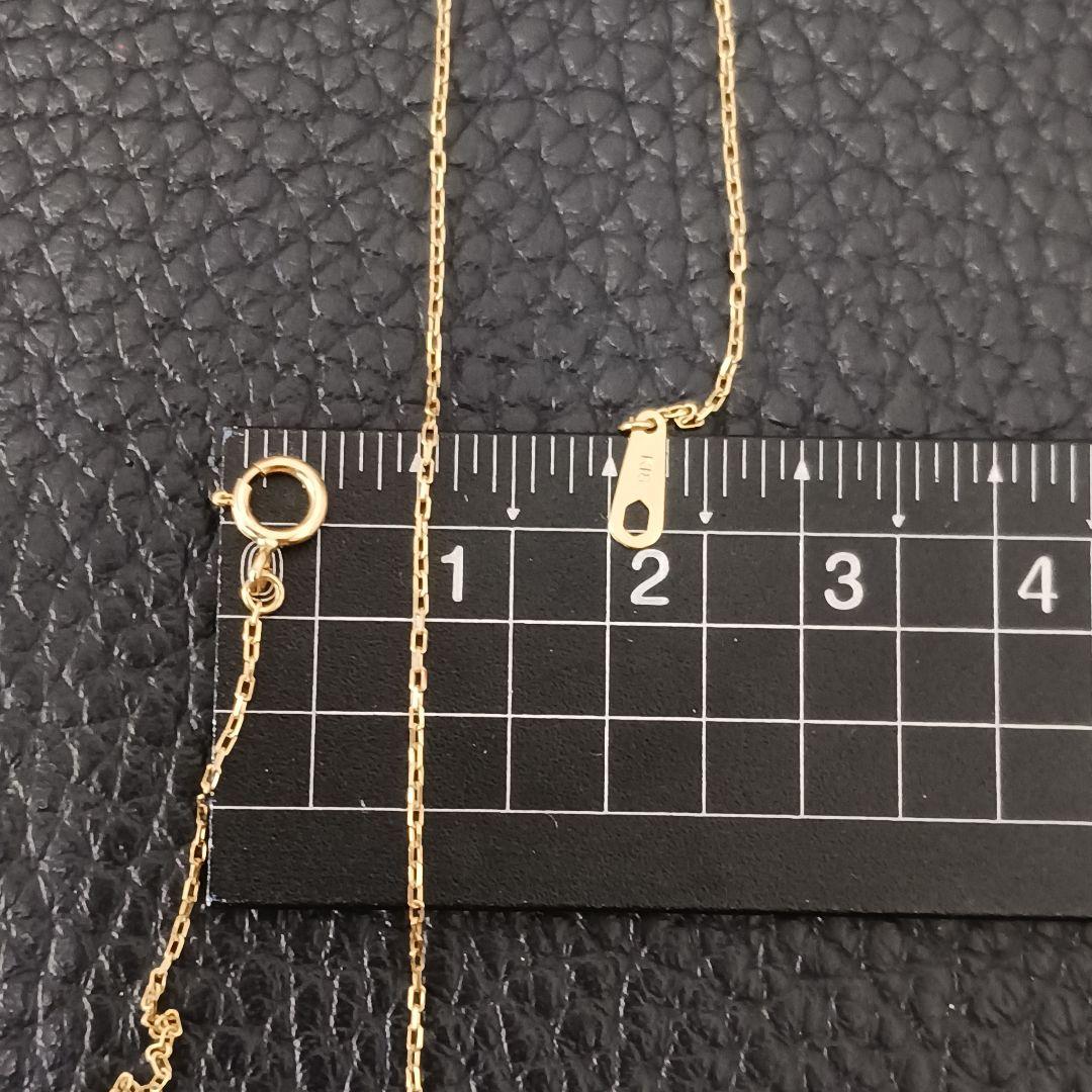 (C012705) K18 YG ネックレス アズキ 小豆 あずきチェーン