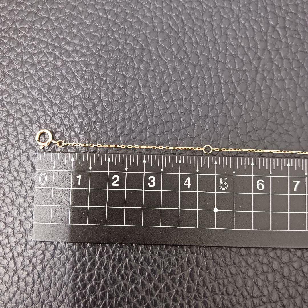 (C012705) K18 YG ネックレス アズキ 小豆 あずきチェーン