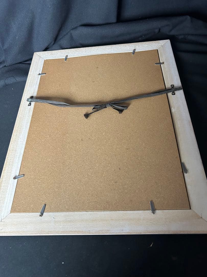 バラの植物画 シルバーフレーム付き