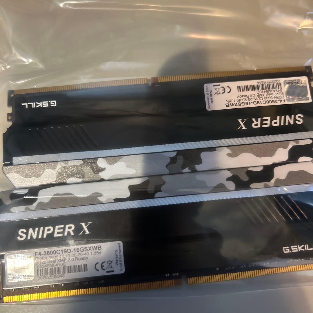 メモリー G.SKILL SNIPER X DDR4 3600MHz 16GB