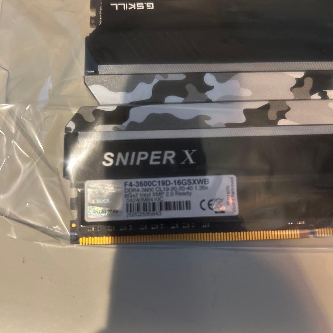 メモリー G.SKILL SNIPER X DDR4 3600MHz 16GB