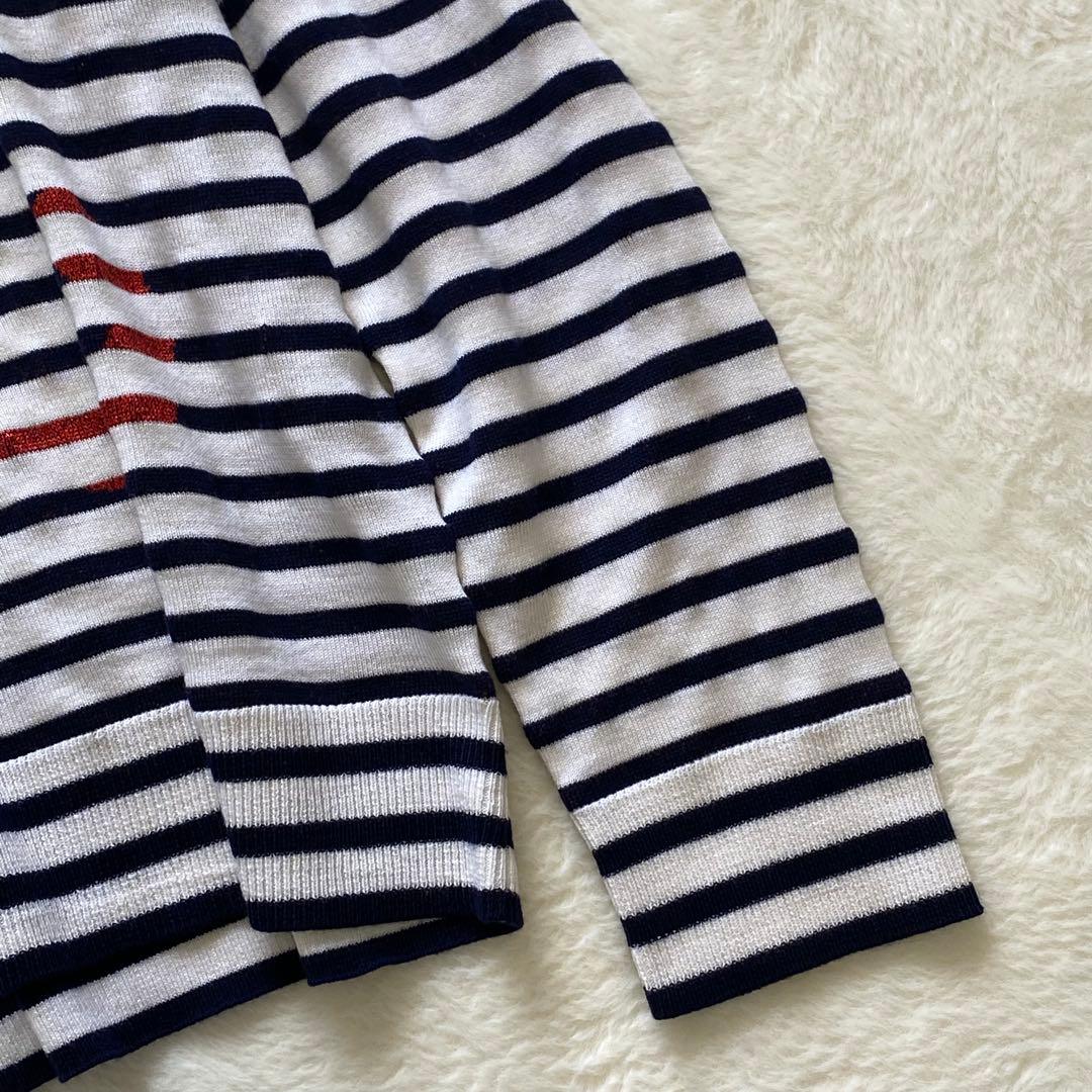 LOEWE ニット セーター ボーダー マリノ アナグラム シャドウロゴ