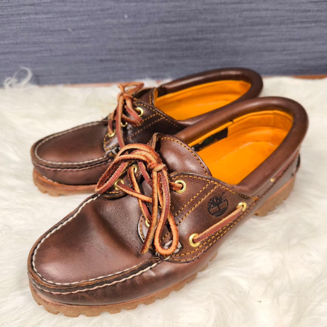 【Timberland】スリーアイクラシックラグ 24 デッキシューズ モカシン