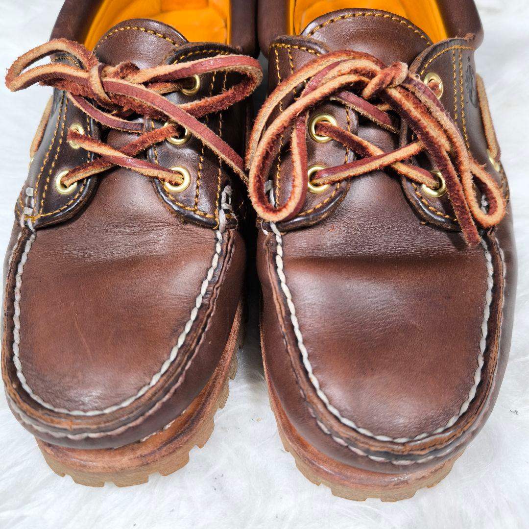 【Timberland】スリーアイクラシックラグ 24 デッキシューズ モカシン