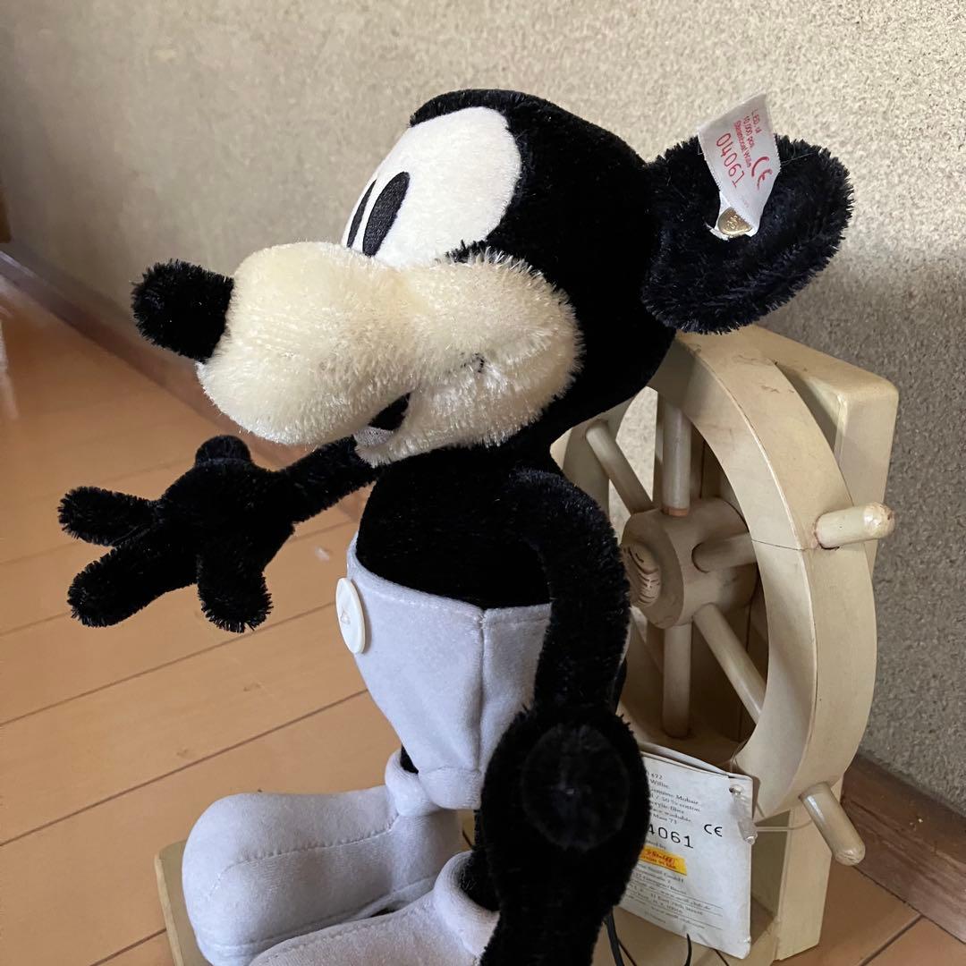 希少 シュタイフ 蒸気船ウィリー ミッキーマウス 世界限定 10000体