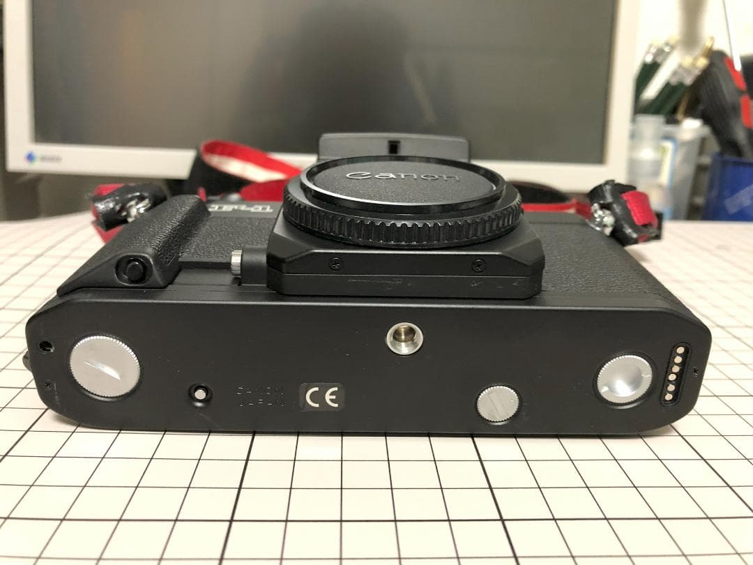 キャノン　NEW F-1 AEファインダー+単焦点レンズ4本+ワインダーFN