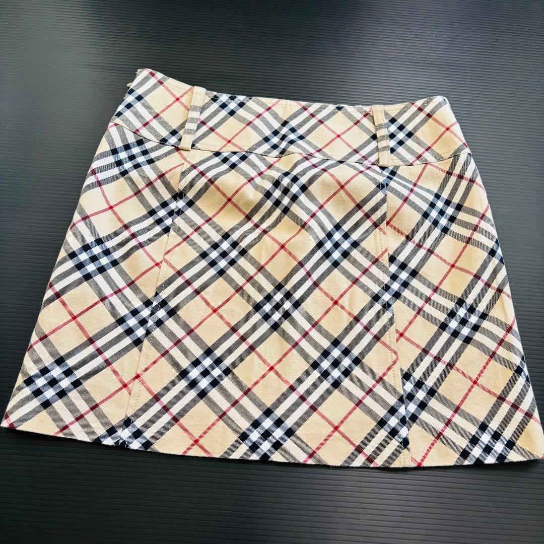 バーバリーブルーレーベル　ノバチェック　ミニスカート
