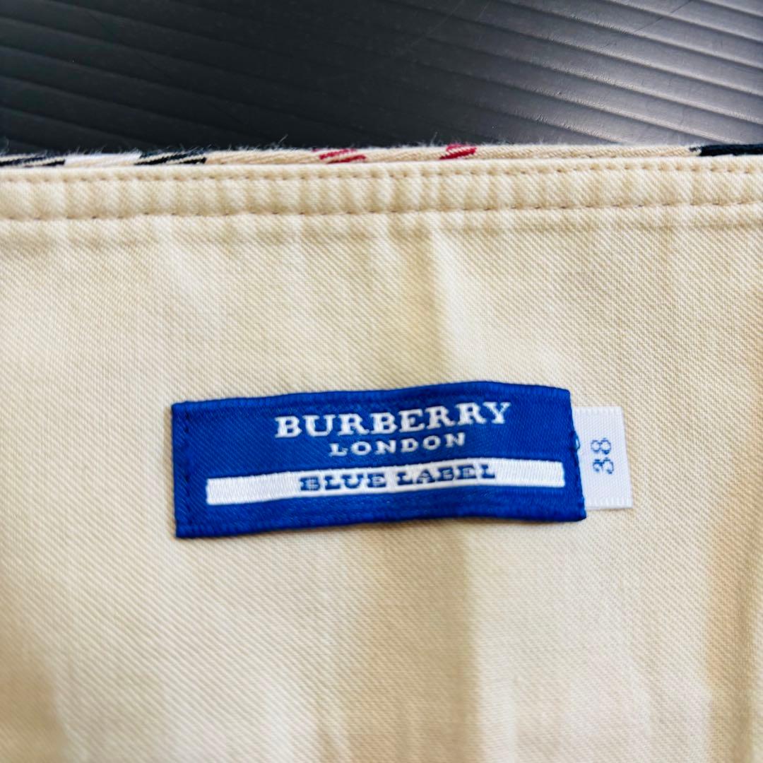バーバリーブルーレーベル　ノバチェック　ミニスカート