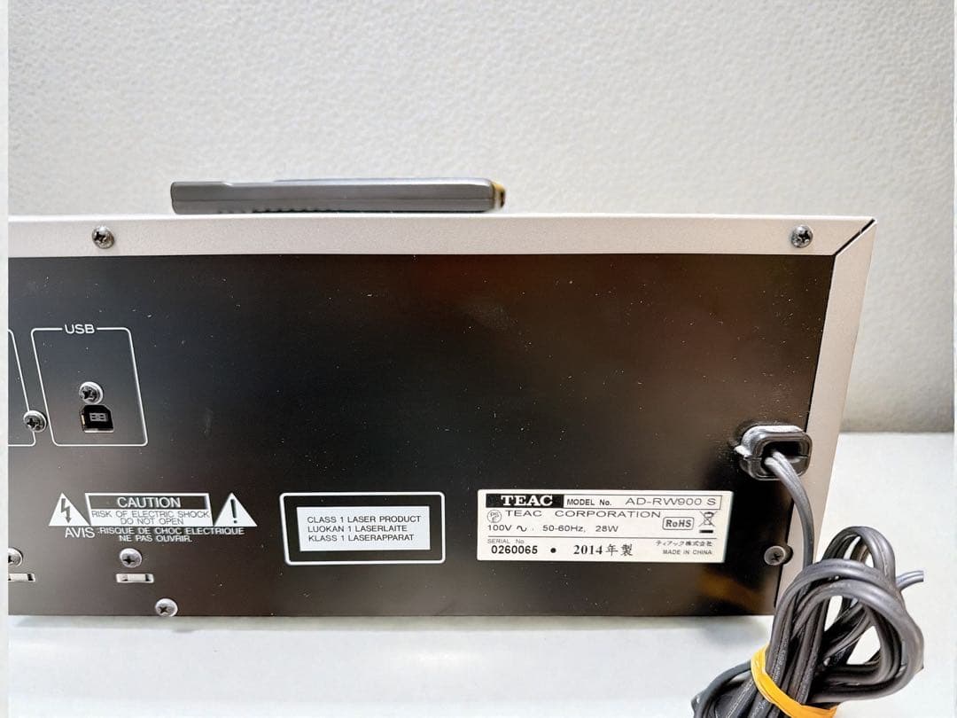 【美品】TEAC AD-RW900 CDカセットレコーダー リモコン付き