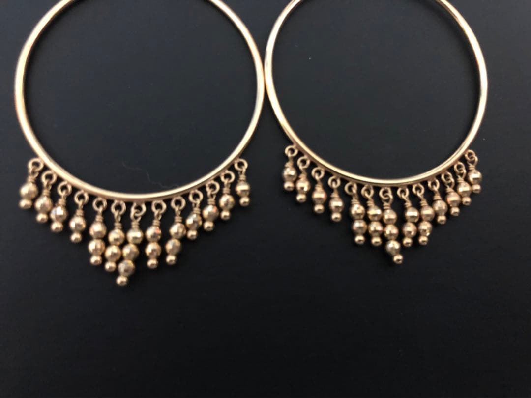 COCOSHNIK ココシュニック　K10 YG/WG フープピアス