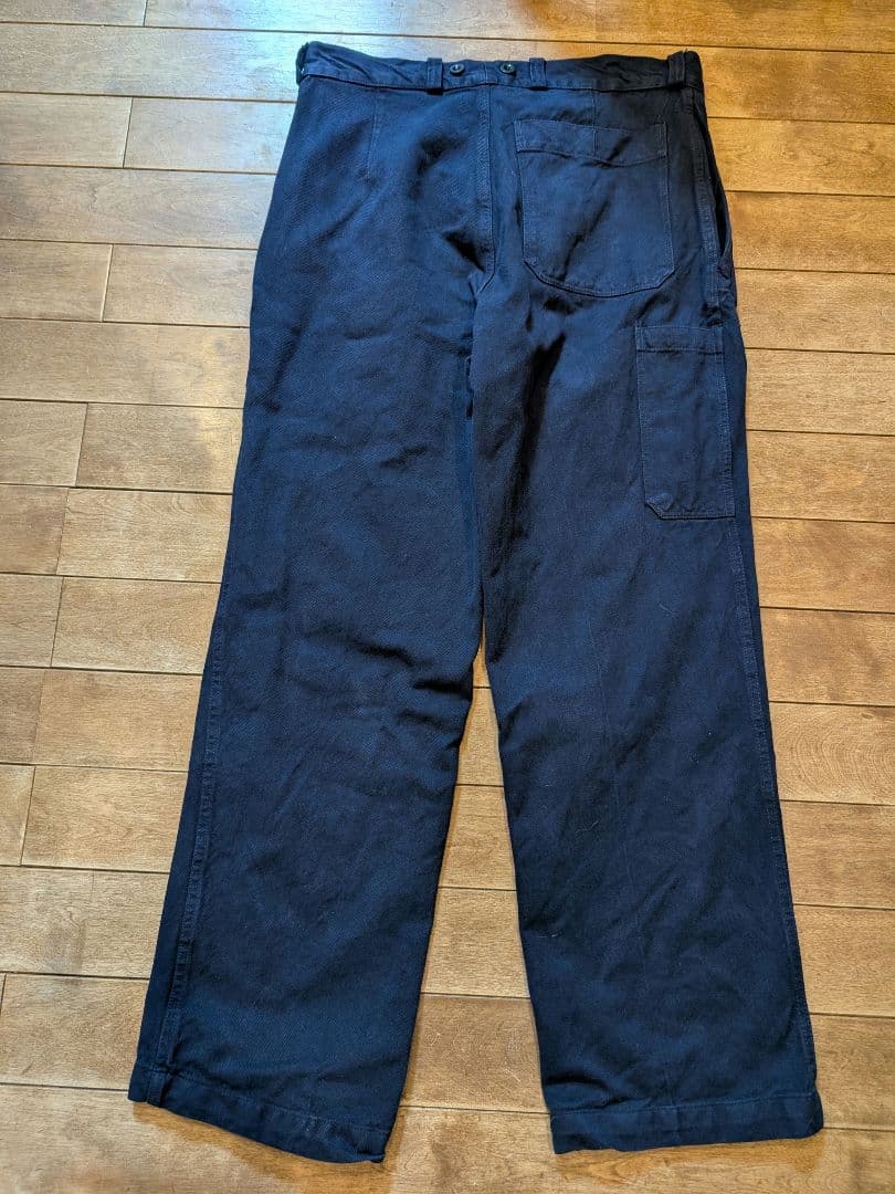 即完売品 WAIPER 実物 スイス軍 後期 デニムワークパンツ NAVY染め