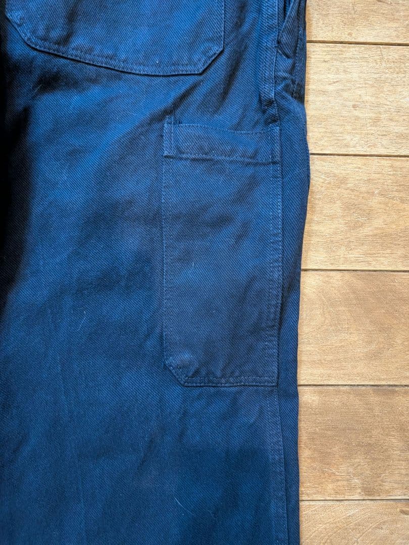 即完売品 WAIPER 実物 スイス軍 後期 デニムワークパンツ NAVY染め