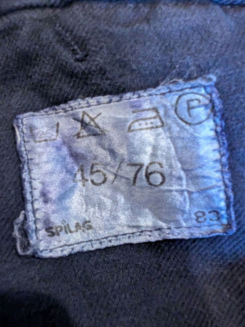 即完売品 WAIPER 実物 スイス軍 後期 デニムワークパンツ NAVY染め