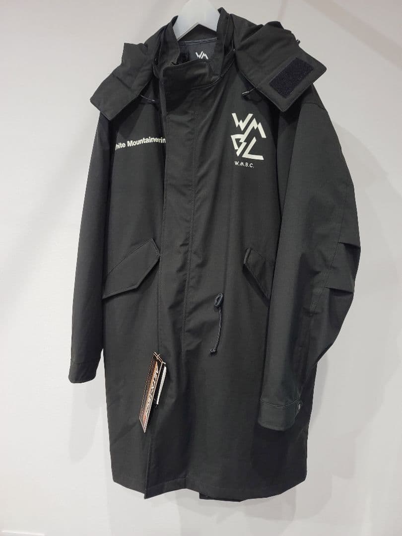 【未使用】White Mountaineering × KIU　モッズコート　黒