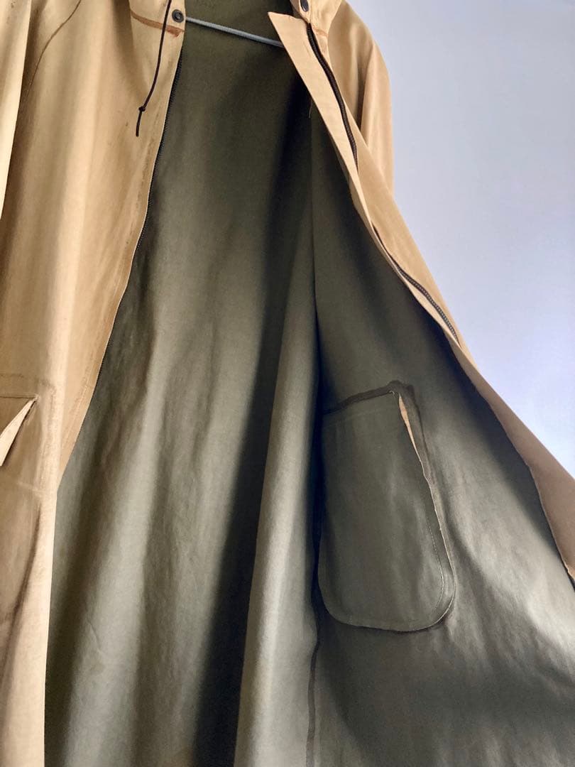 50s US Vintage Rubber Hooded Coat \"一枚袖\"