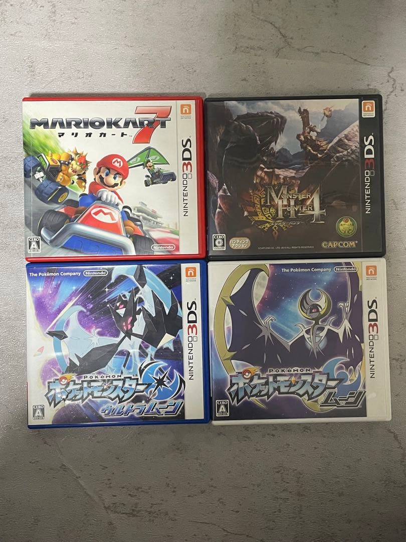 ぽ*る様 ニンテンドー3DS LL ブラック+ ゲームソフト4本セット