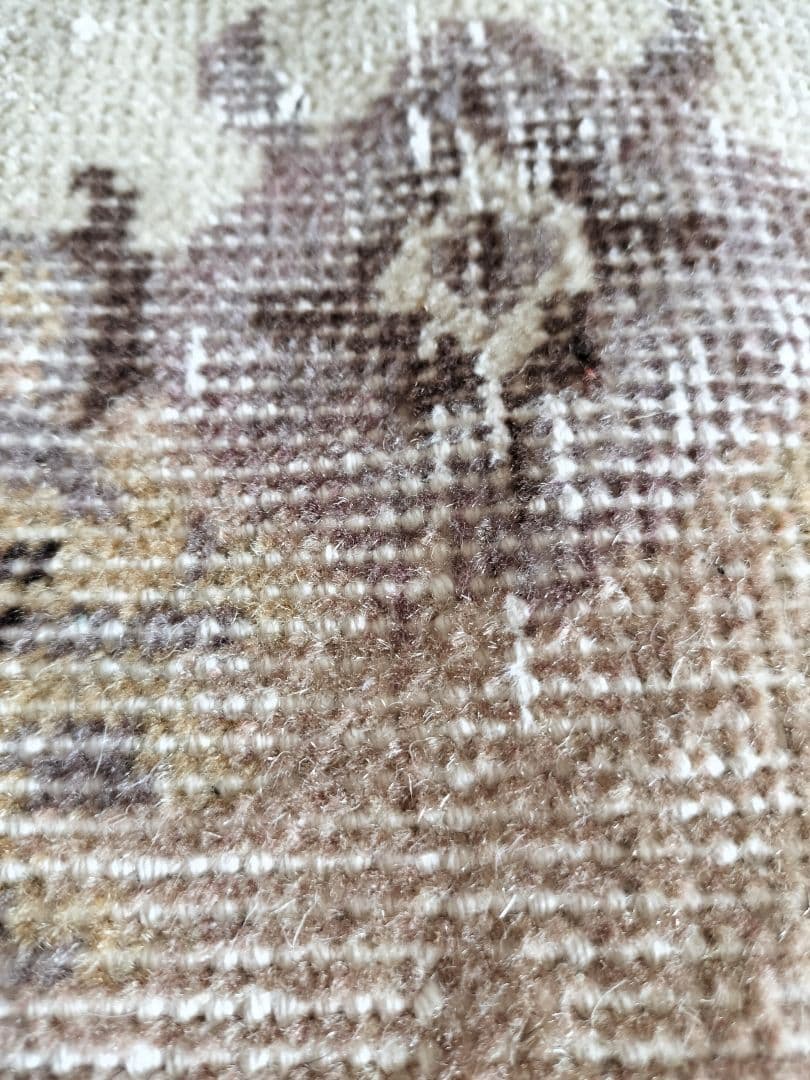 大判/カフェオレとミルクティー ヴィンテージラグ　石田ゆり子さんNo.692