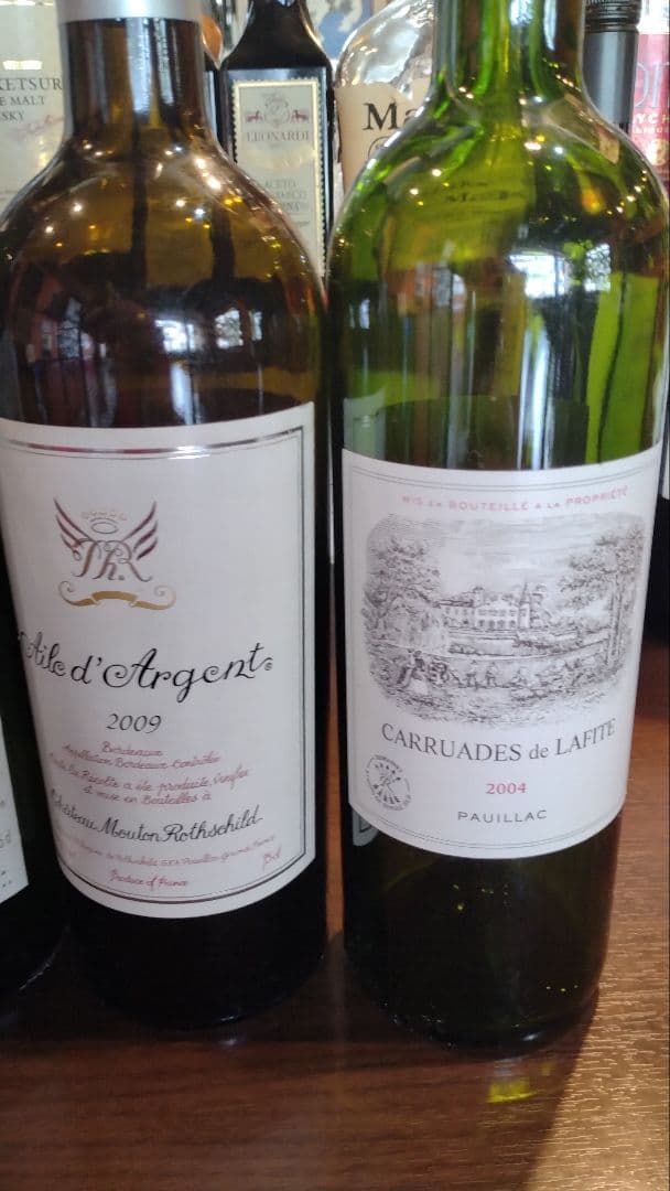 装飾用【プレミアワイン空瓶】シャトー・ムートンロートシルト1989他 5本セット