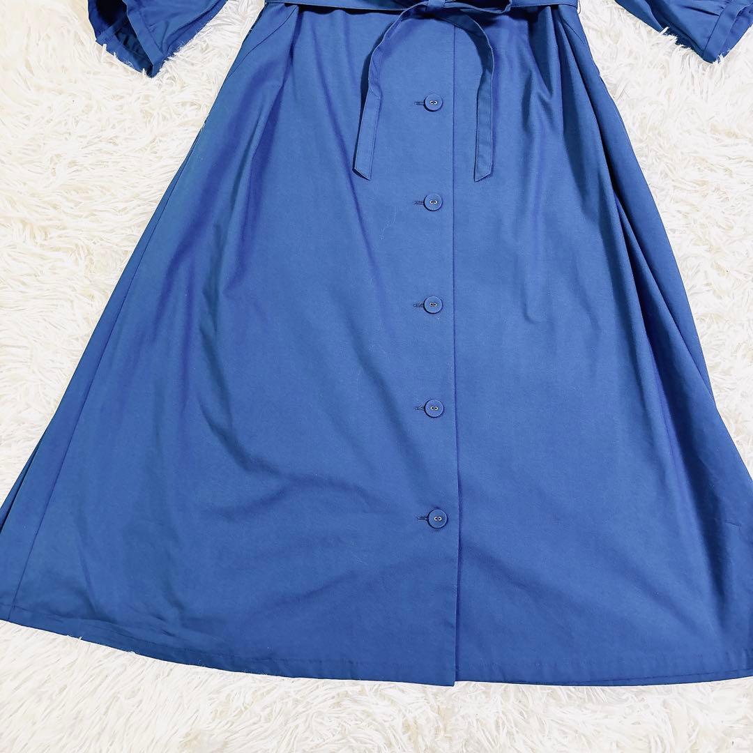 【新品タグ付】フランシュリッペ シェリーラファム　ロングワンピース 濃紺 M