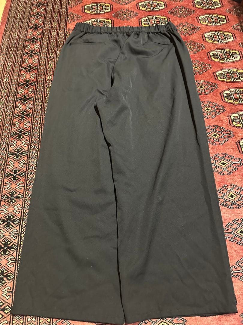 Scale Off Wool Wide Chef Pants グラフペーパー