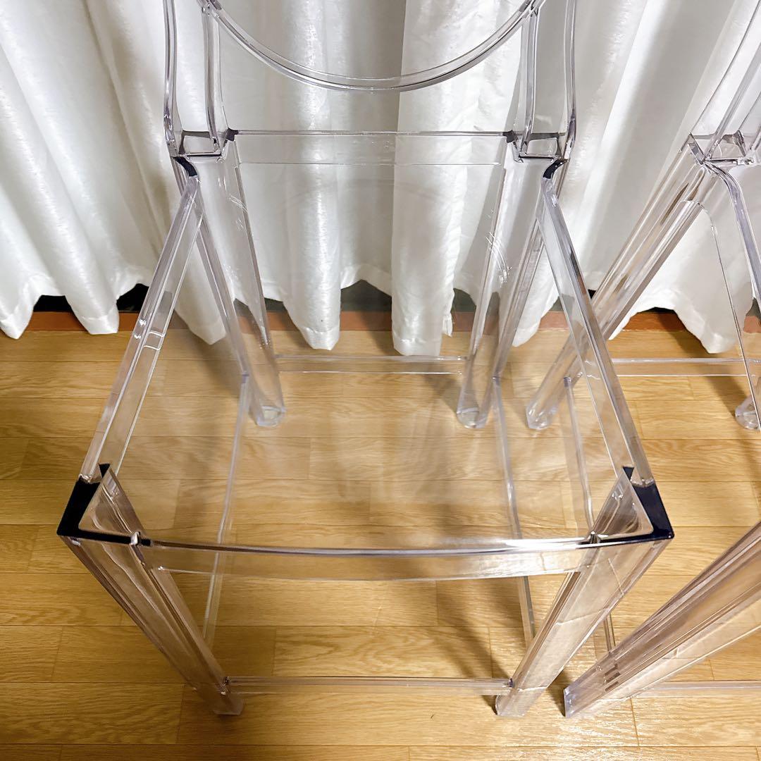 【美品】 Kartell カルテル カウンターチェア ハイスツール ワンモア65