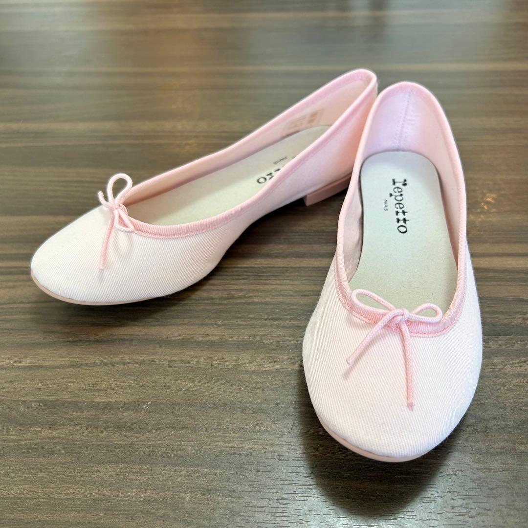 新品未使用　repetto バレエフラットシューズ 37.5 ピンク　23.5
