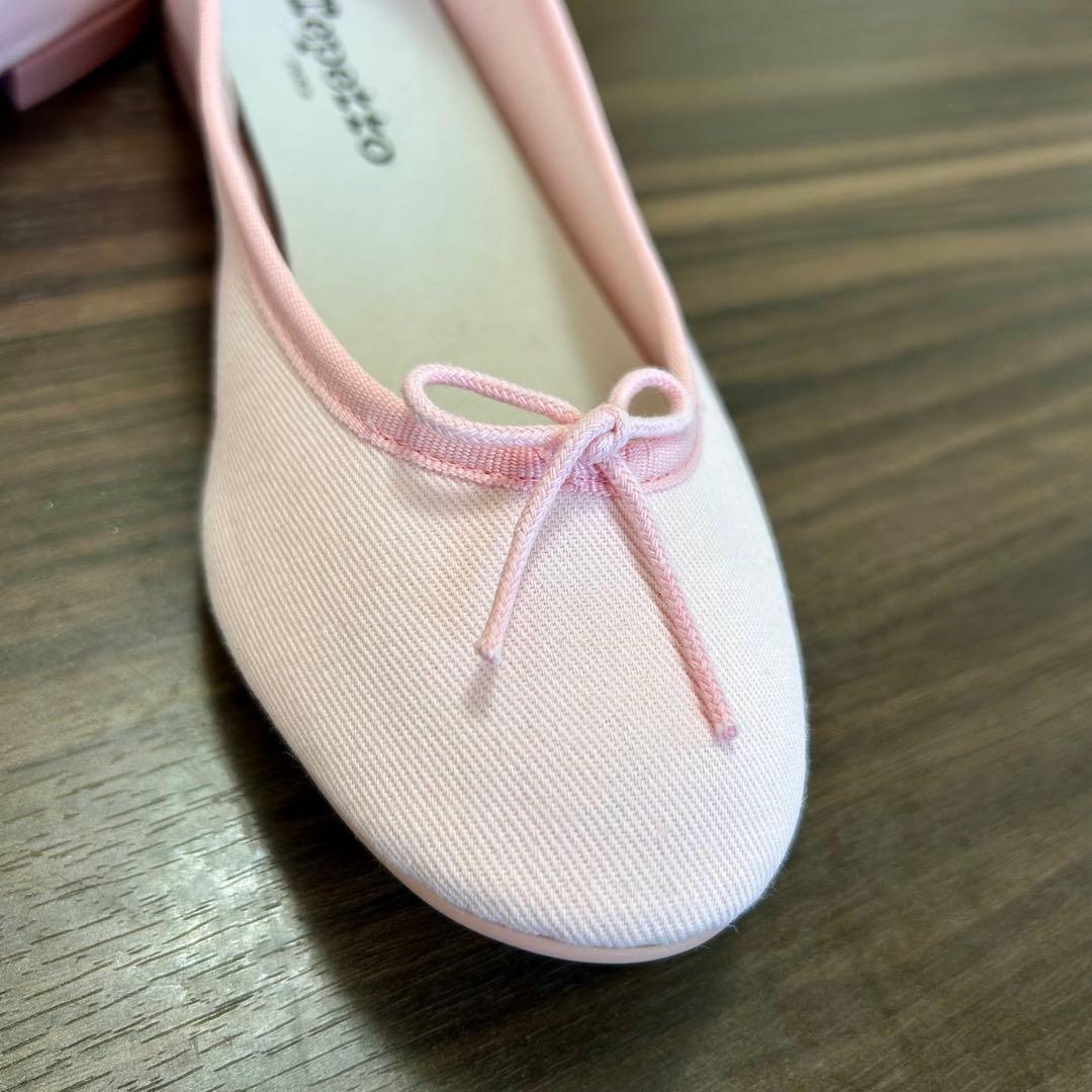新品未使用　repetto バレエフラットシューズ 37.5 ピンク　23.5