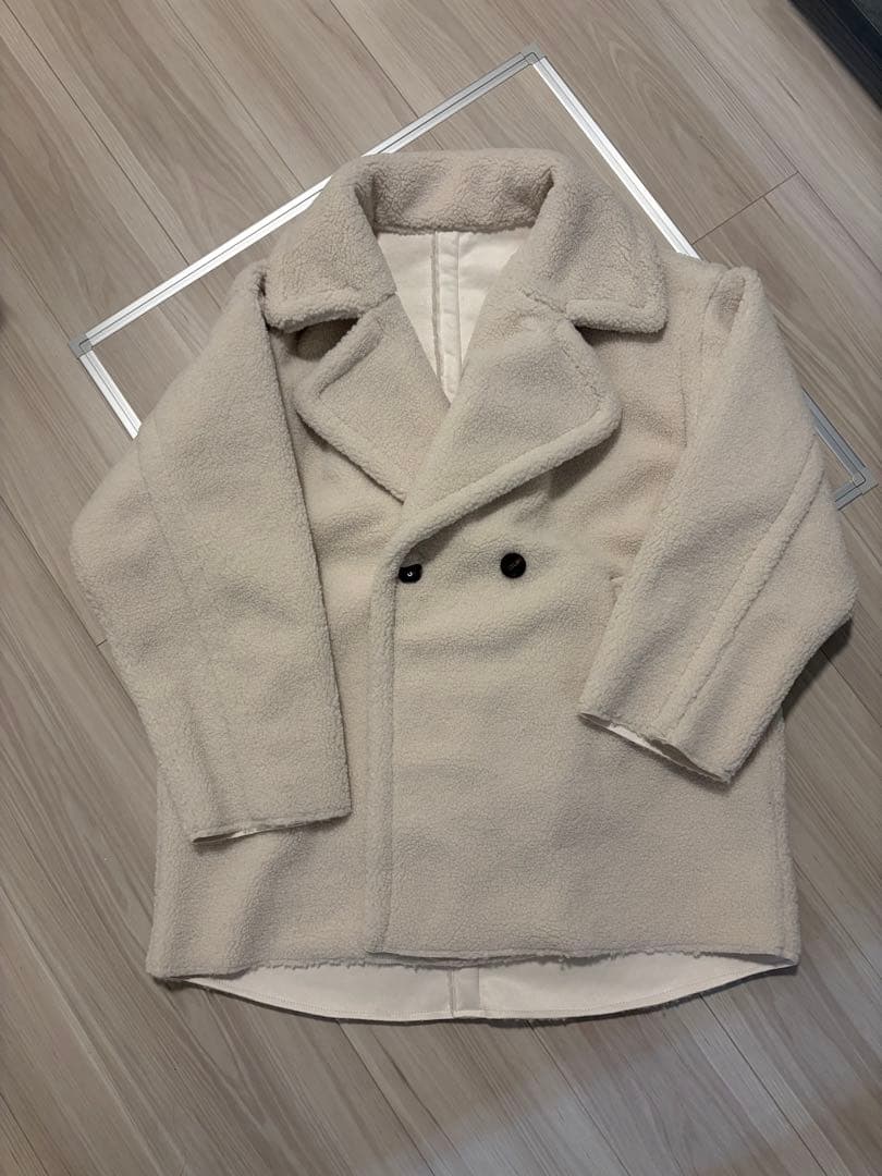 【新品タグ付き】lian テーラードボアミドルコート