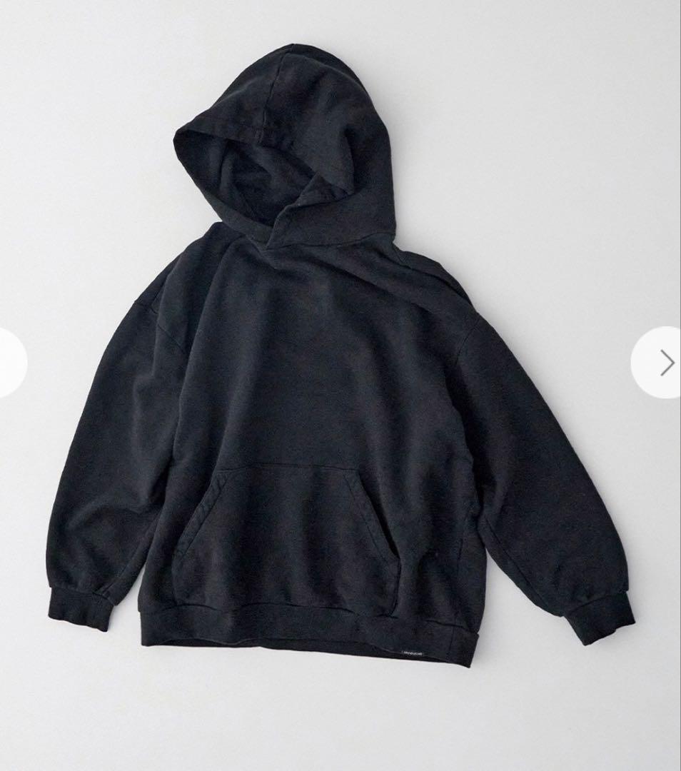 [UpcycleLino] BASIC 裏毛ビッグパーカー黒