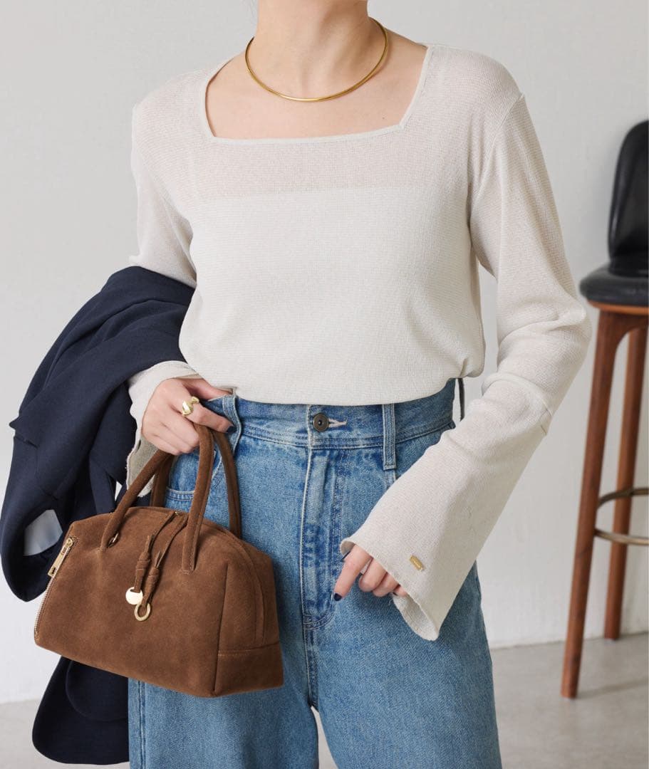 COLLAGE GALLARDAGALANTE ラメリブスクエアロンT