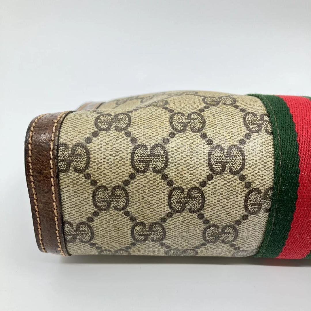オールドグッチ Old Gucci GG ミニ クラッチ バッグ シェリーライン