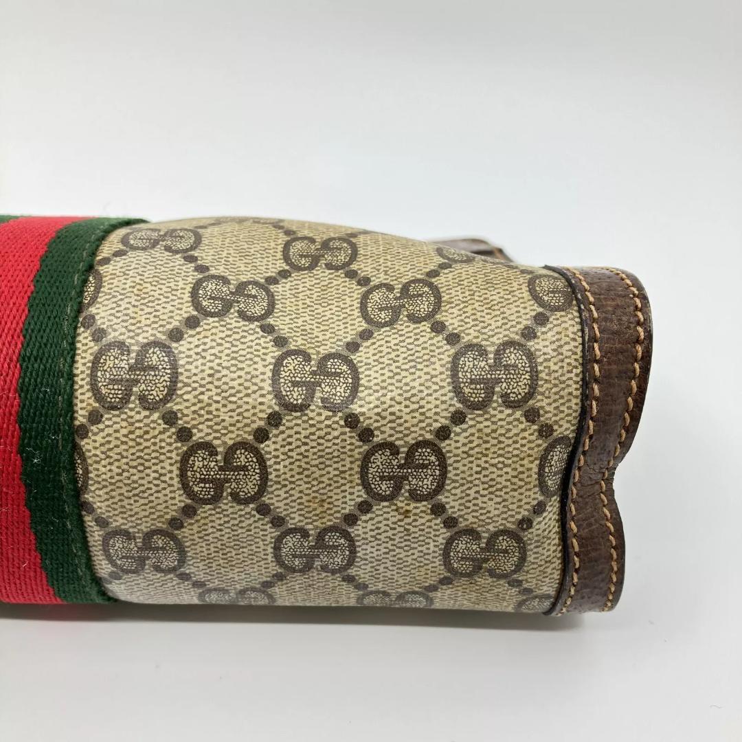オールドグッチ Old Gucci GG ミニ クラッチ バッグ シェリーライン
