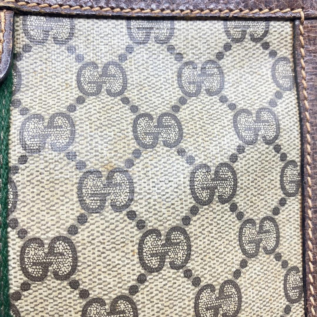 オールドグッチ Old Gucci GG ミニ クラッチ バッグ シェリーライン