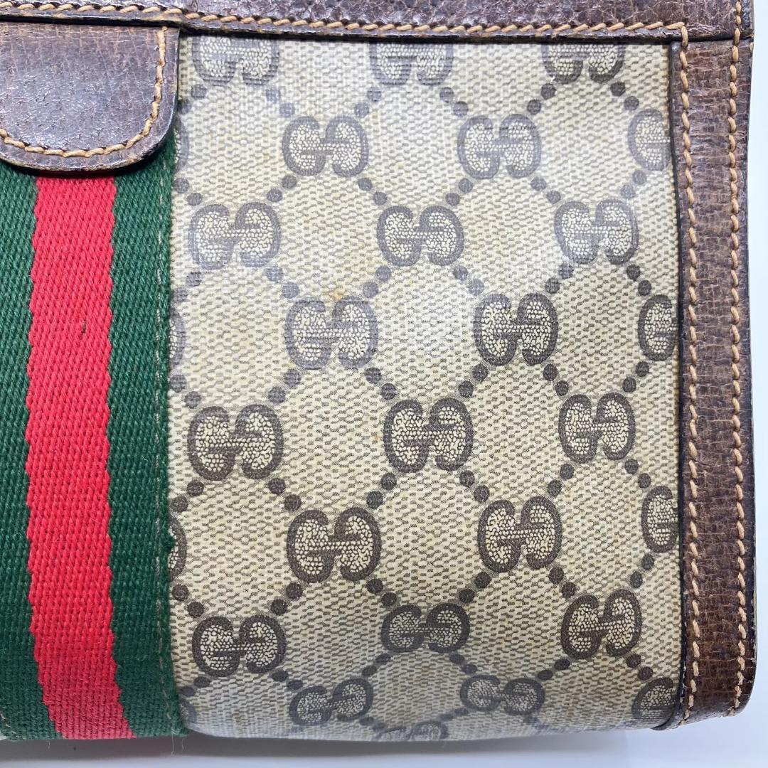 オールドグッチ Old Gucci GG ミニ クラッチ バッグ シェリーライン