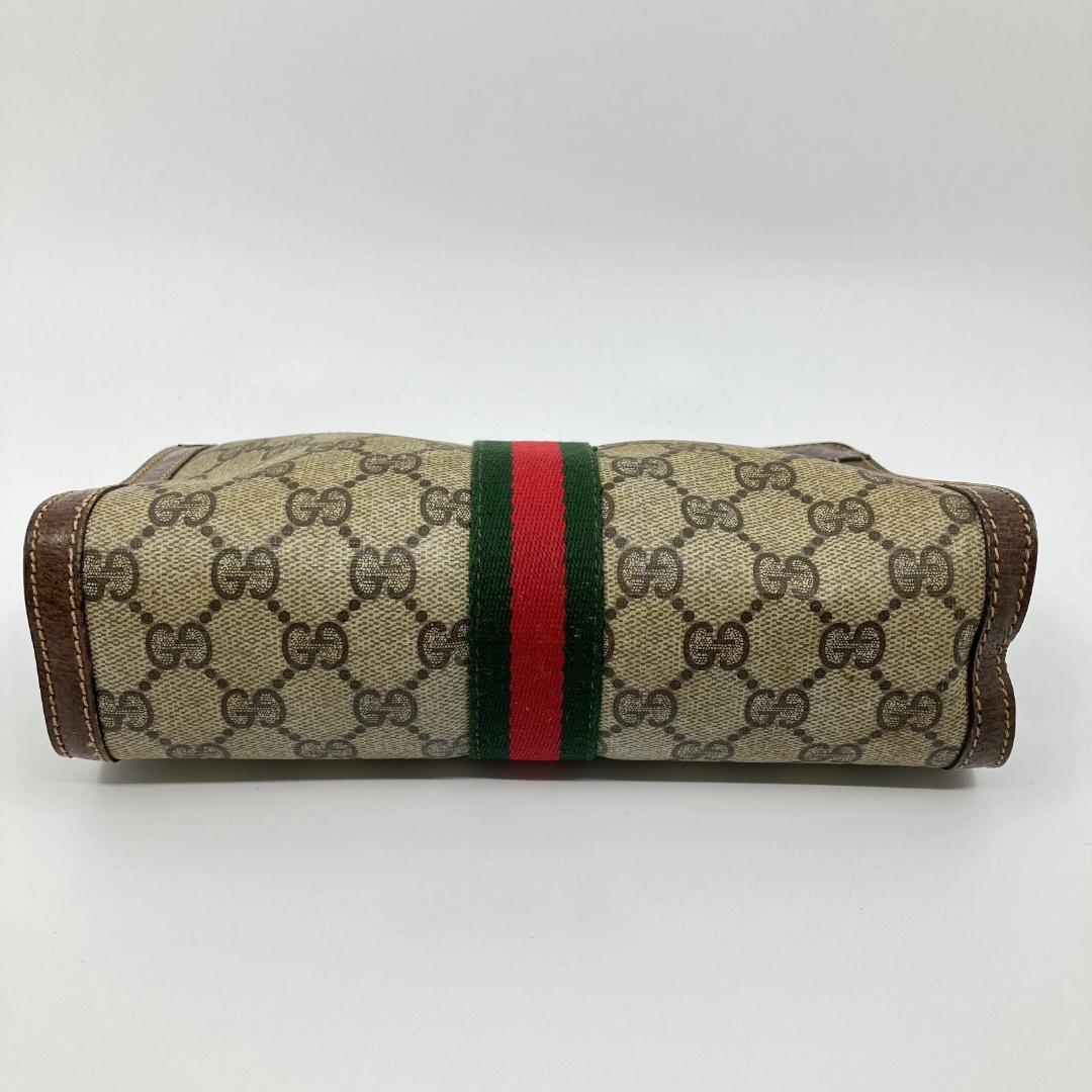 オールドグッチ Old Gucci GG ミニ クラッチ バッグ シェリーライン