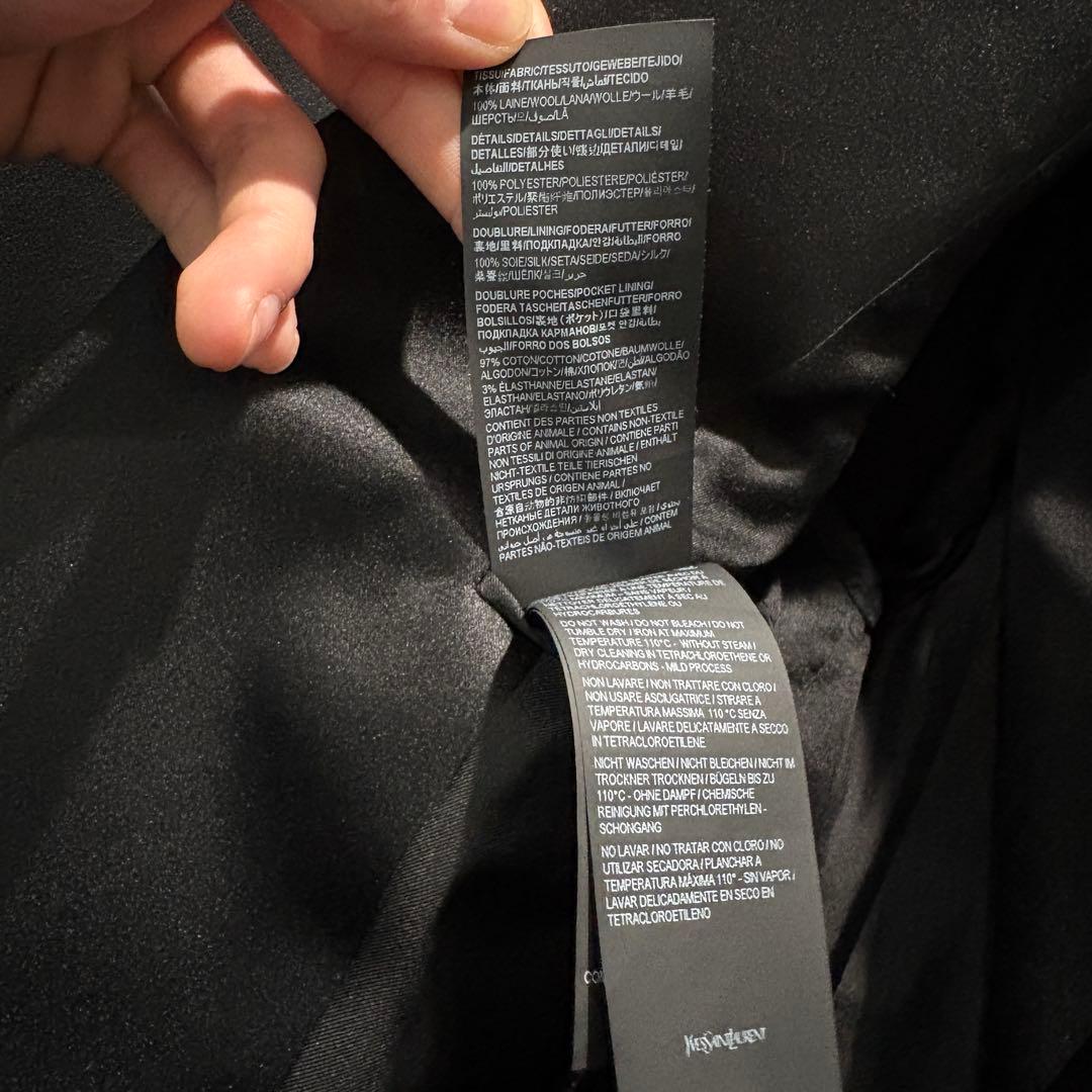 24SS SAINT LAURENT スモーキングダブルジャケット