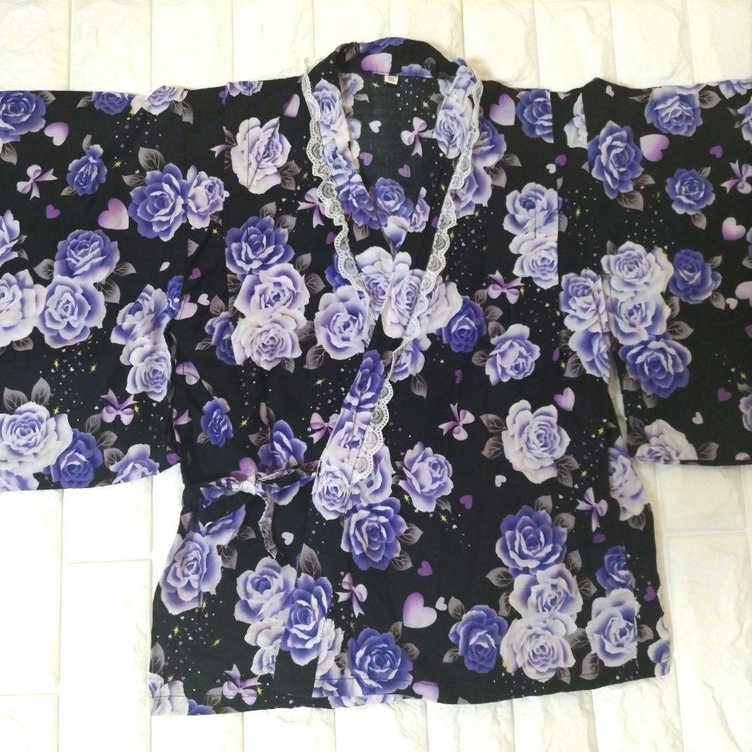 【150】浴衣 ドレス 姫 ギャル 地雷系 姫系 平成 160 М 大人 帯付