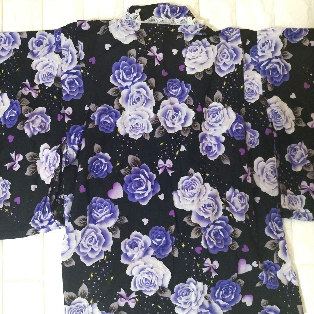 【150】浴衣 ドレス 姫 ギャル 地雷系 姫系 平成 160 М 大人 帯付