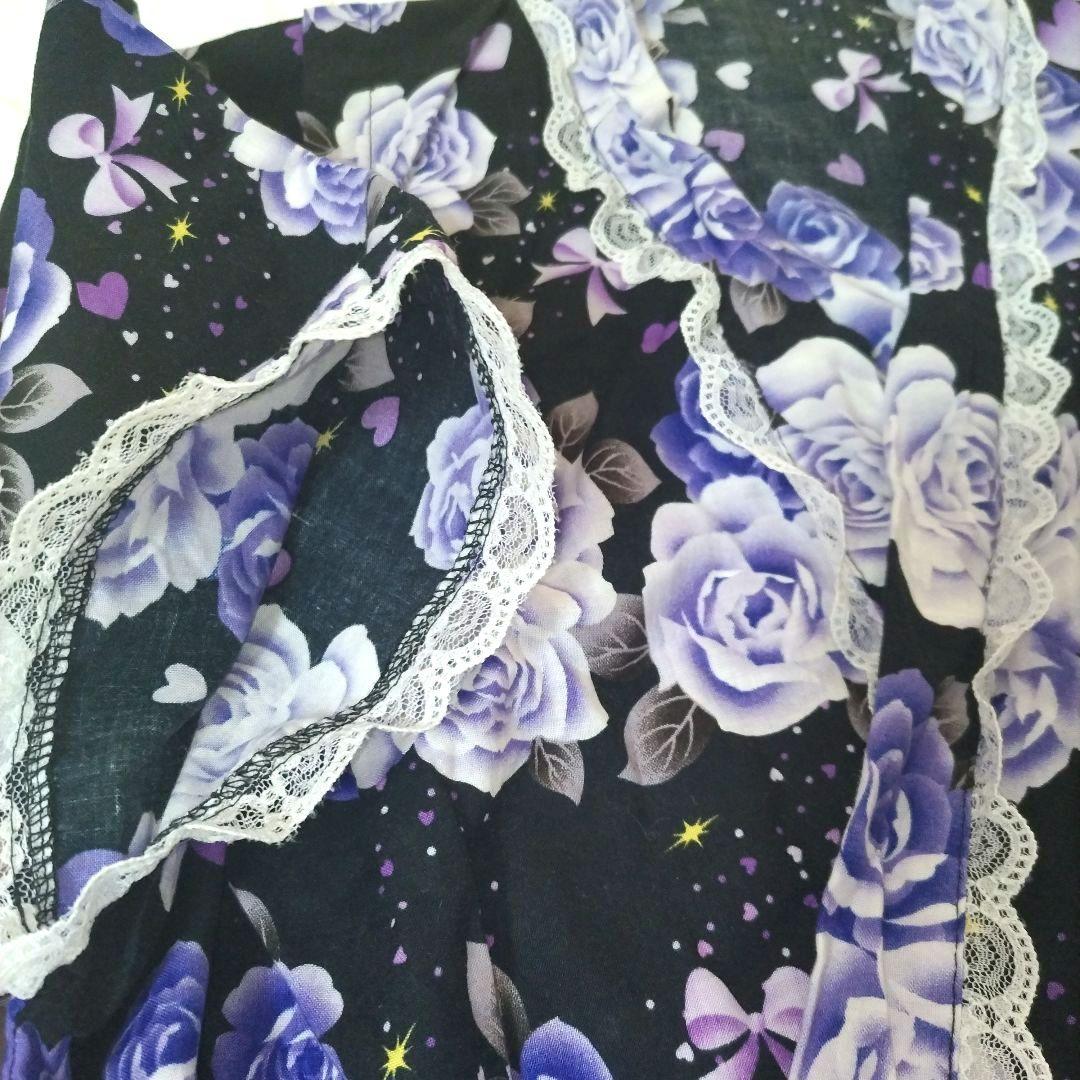 【150】浴衣 ドレス 姫 ギャル 地雷系 姫系 平成 160 М 大人 帯付