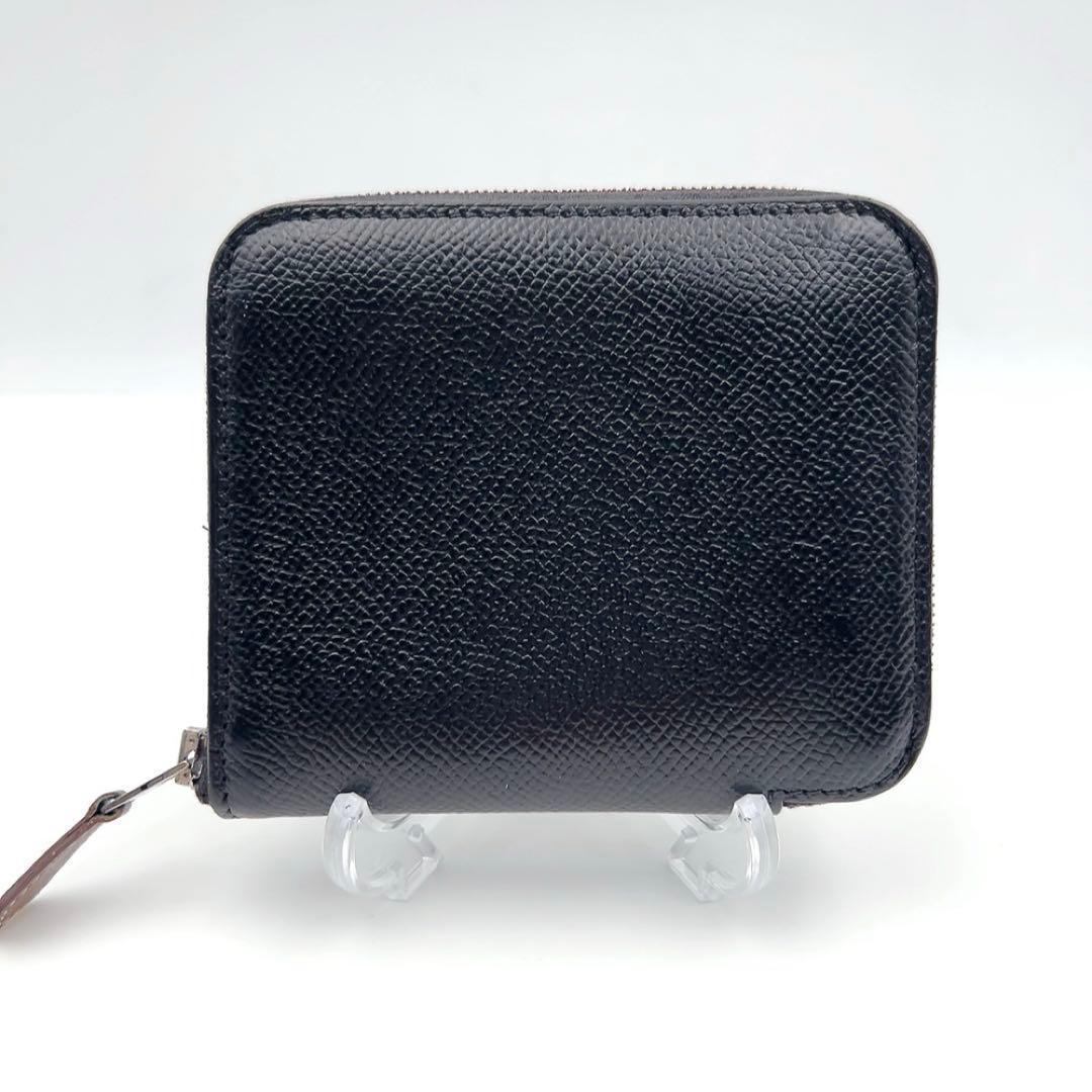 エルメス アザップ シルクイン コンパクト ブラック C刻印 財布 789