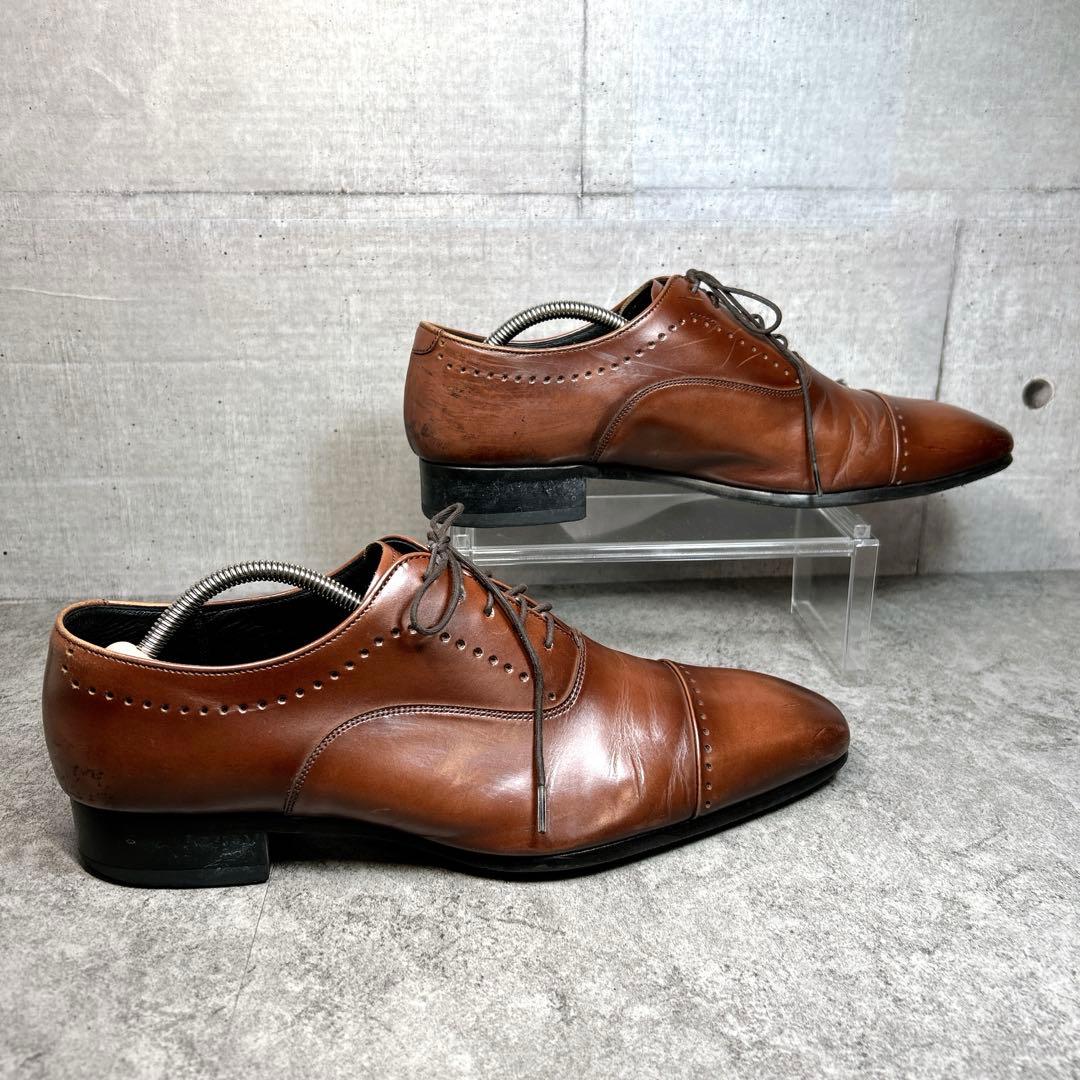 美品【REGAL】ビジネスシューズ/11LR/ストレートチップ/キャップトゥ/茶