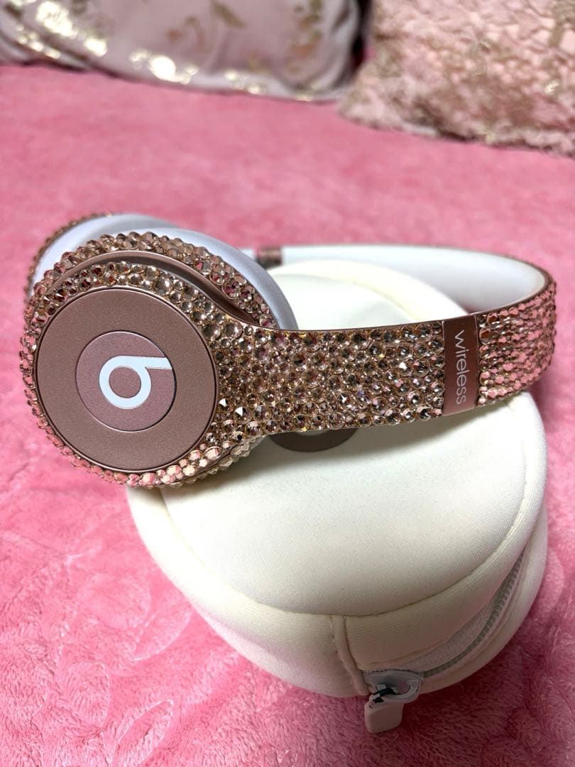 ビーツ　beats ワイヤレスヘッドセット ストーン装飾 ローズゴールド　正規品