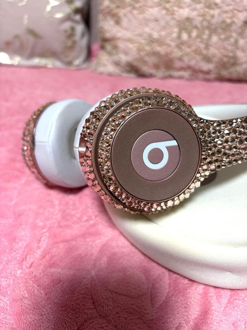 ビーツ　beats ワイヤレスヘッドセット ストーン装飾 ローズゴールド　正規品