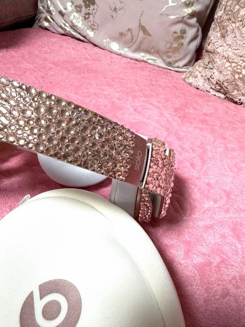 ビーツ　beats ワイヤレスヘッドセット ストーン装飾 ローズゴールド　正規品