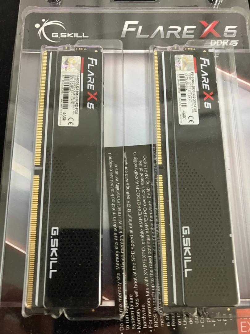 メモリー G.SKILL FlareX5 DDR5 6000 64GB (32GBx2)