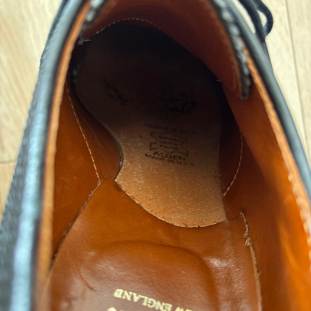 靴 Alden 58711 Wingtip Calf 8D