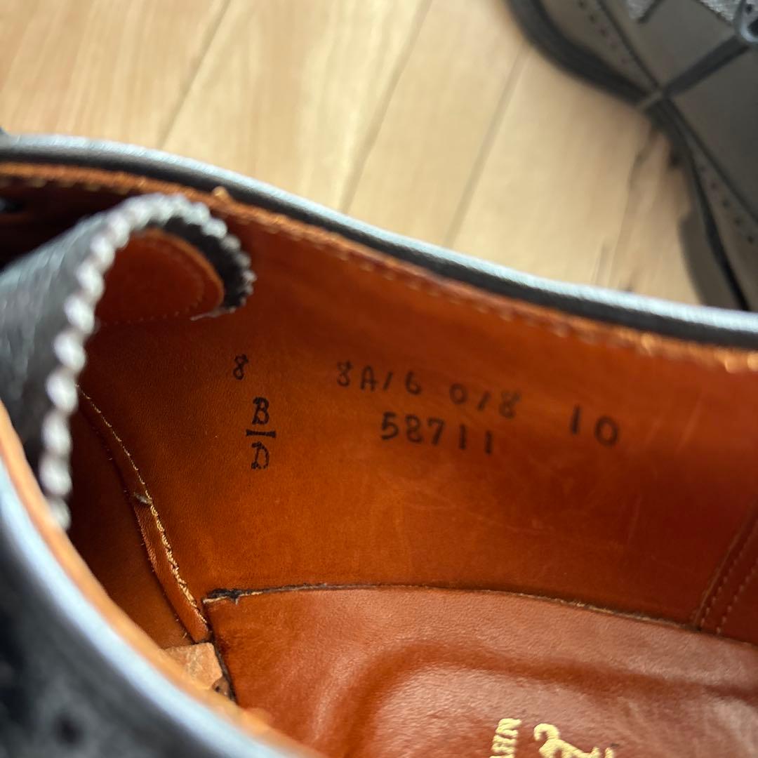 靴 Alden 58711 Wingtip Calf 8D