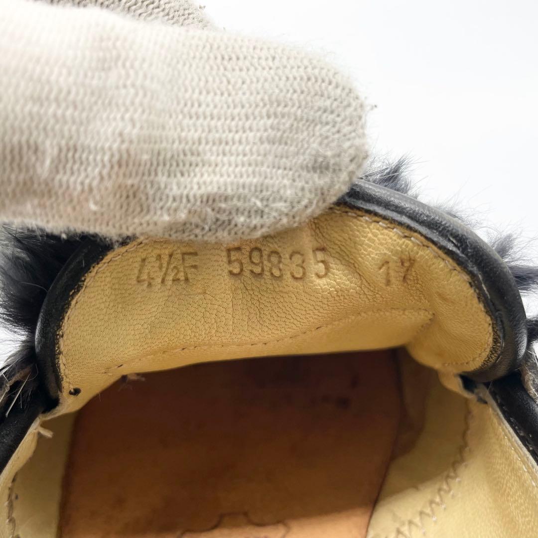 Paraboot ORSAY オルセー ミンクファー ローファー 革靴 黒 24