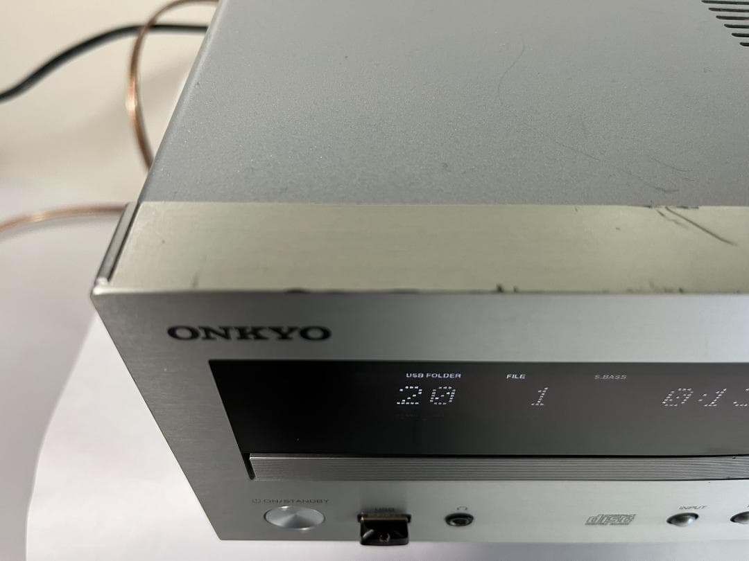 ONKYO オンキョー CR-555 CDレシバーアンプ/本体のみ中古品④