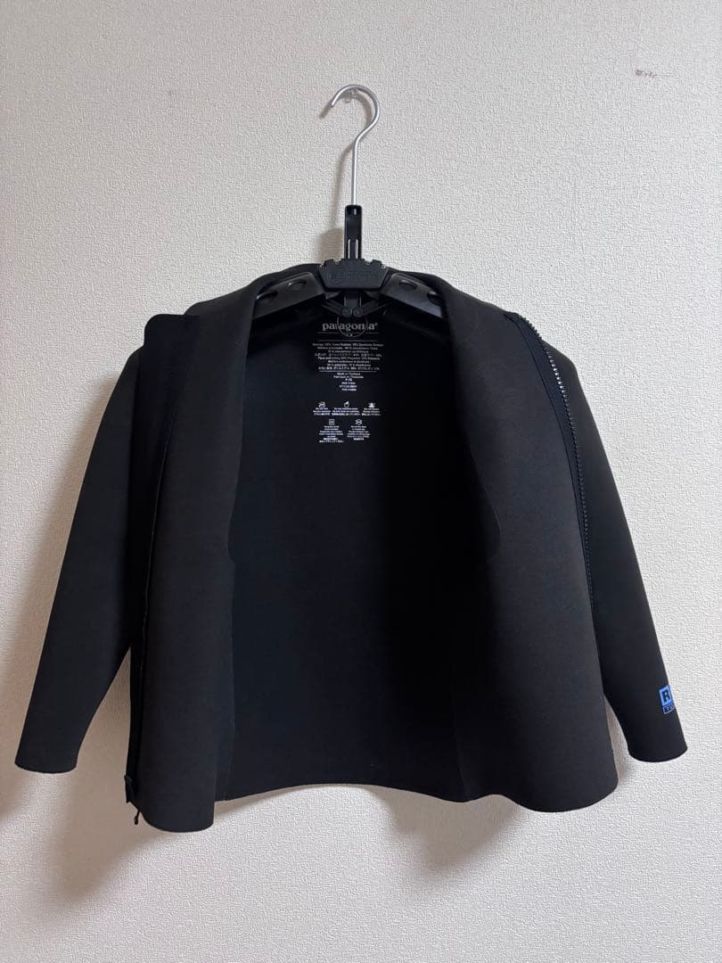 Patagonia Mサイズ Yulex製 フロントジッパー タッパー ブラック